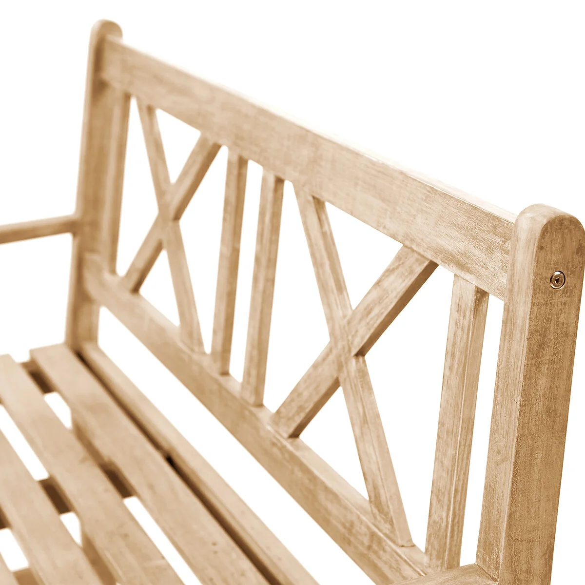 Cambridge 3 Seat Light Teak Wooden Bench – image 6