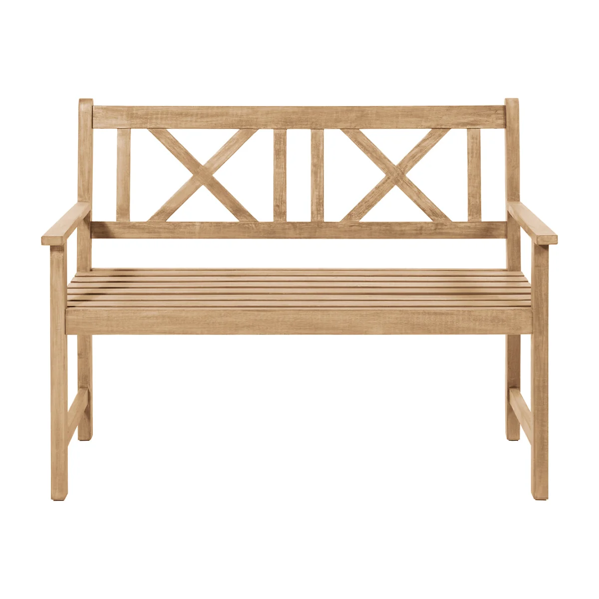 Cambridge 3 Seat Light Teak Wooden Bench – image 1