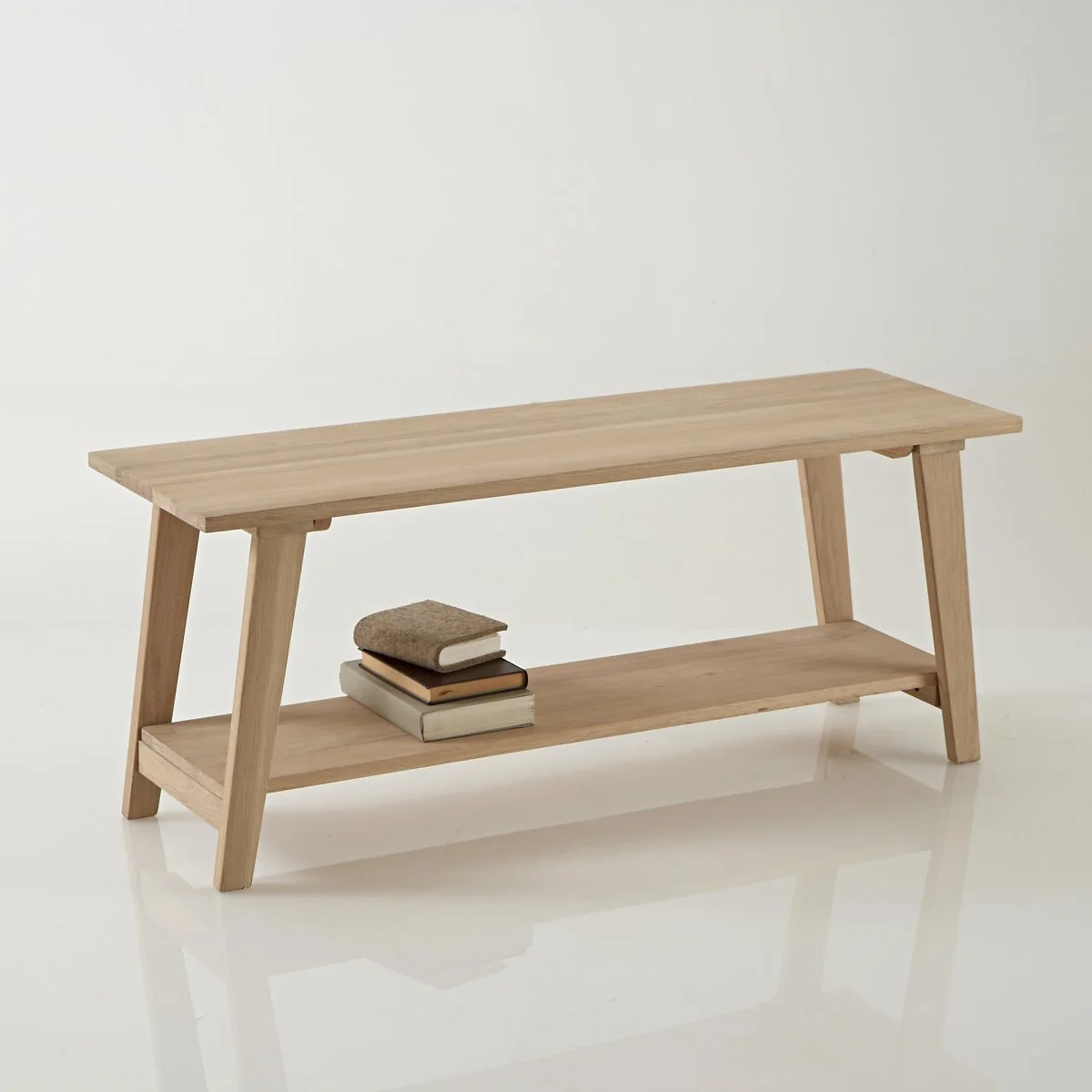 Oaky Hallway Bench – image 1