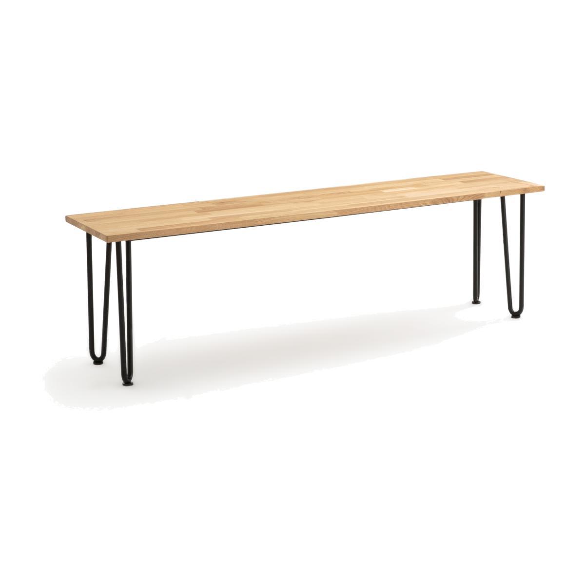 Adza 150cm Solid Oak Bench – image 1