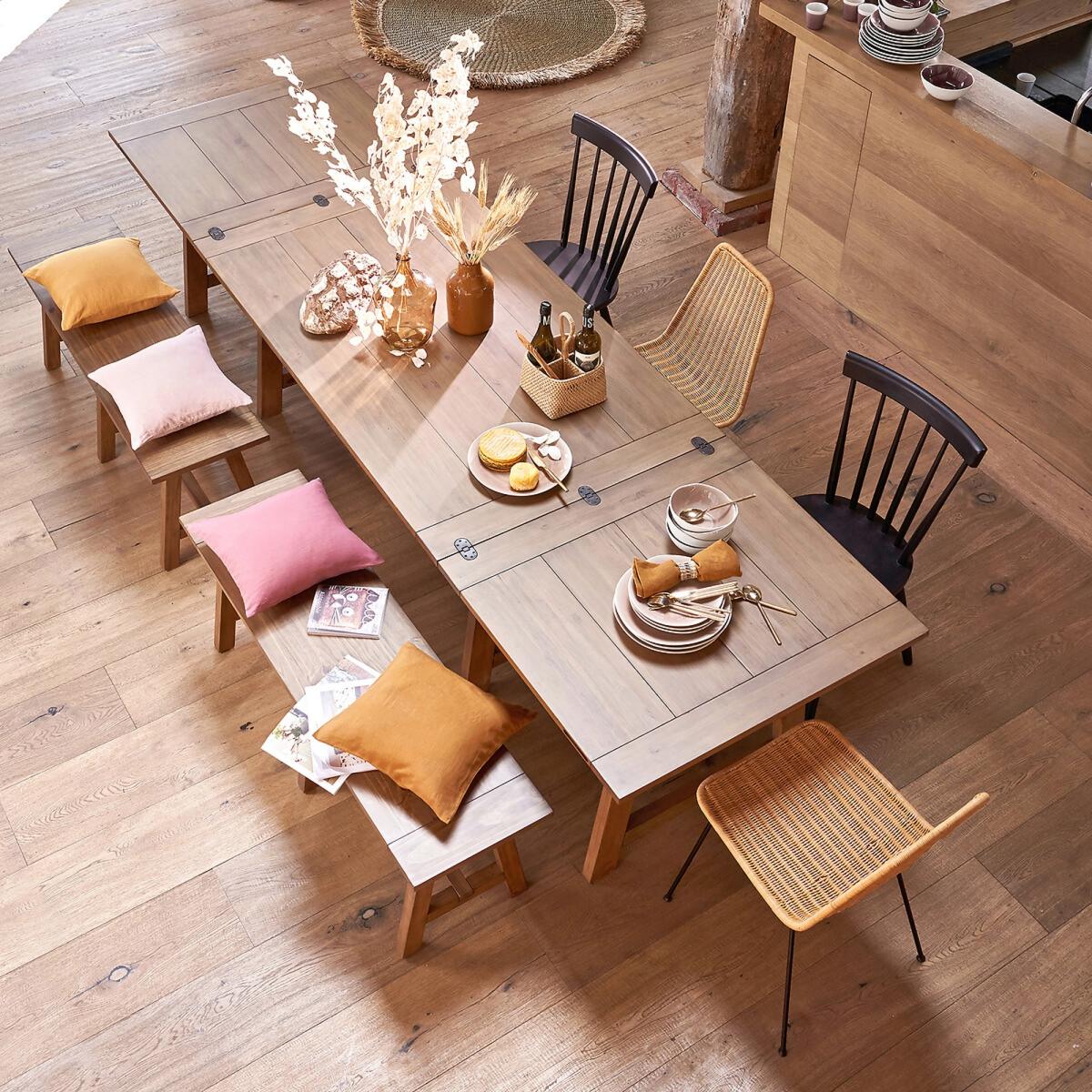 Wabi Solid Pine Bench – image 4