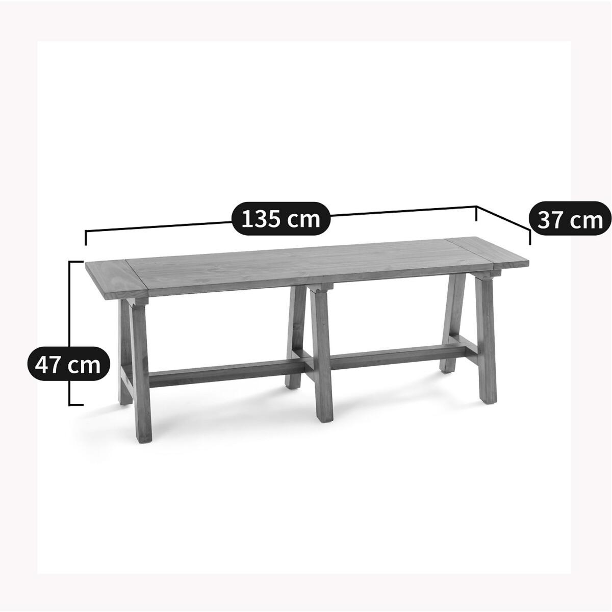 Wabi Solid Pine Bench – image 5