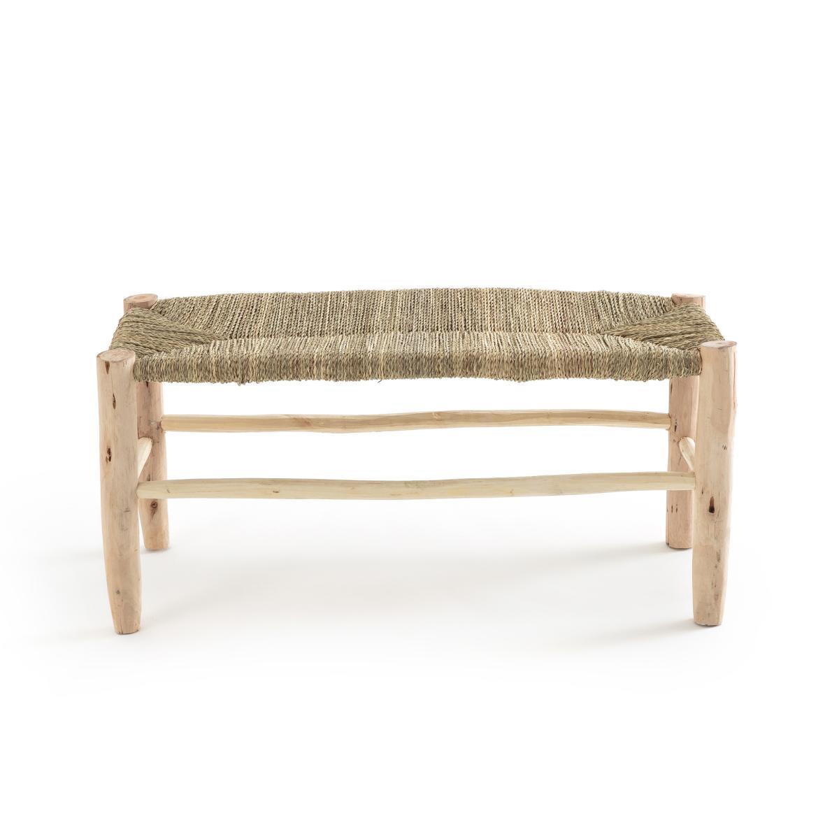 Ghada Bench in Raw Willow Wood and Braided Doum – image 2
