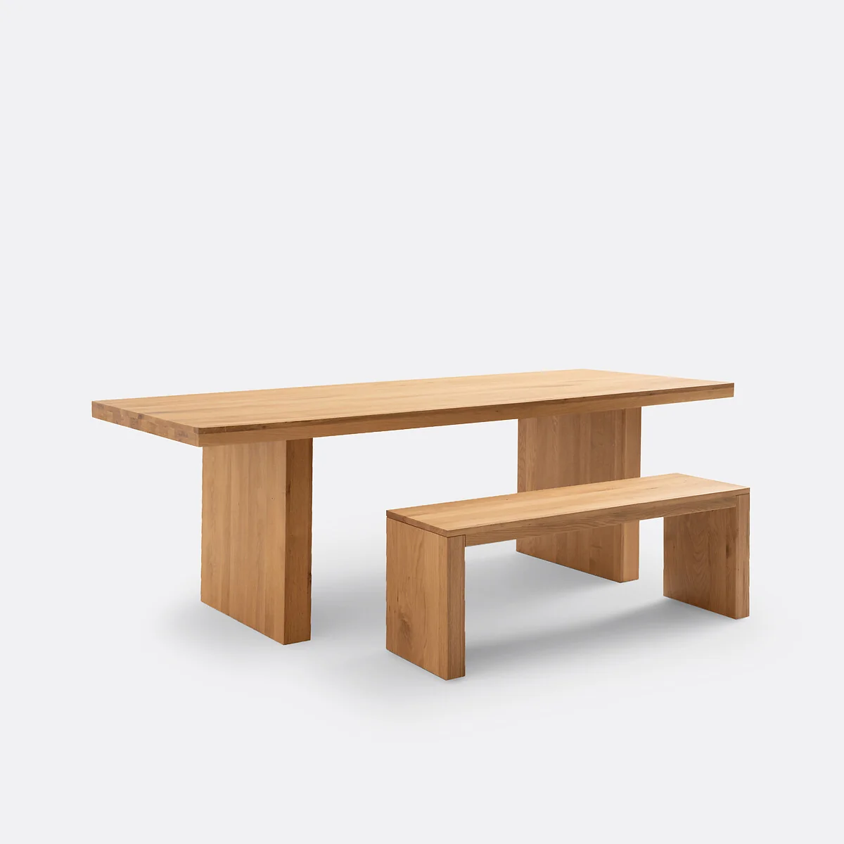 Vova Solid Oak 2-Seater Bench – image 5