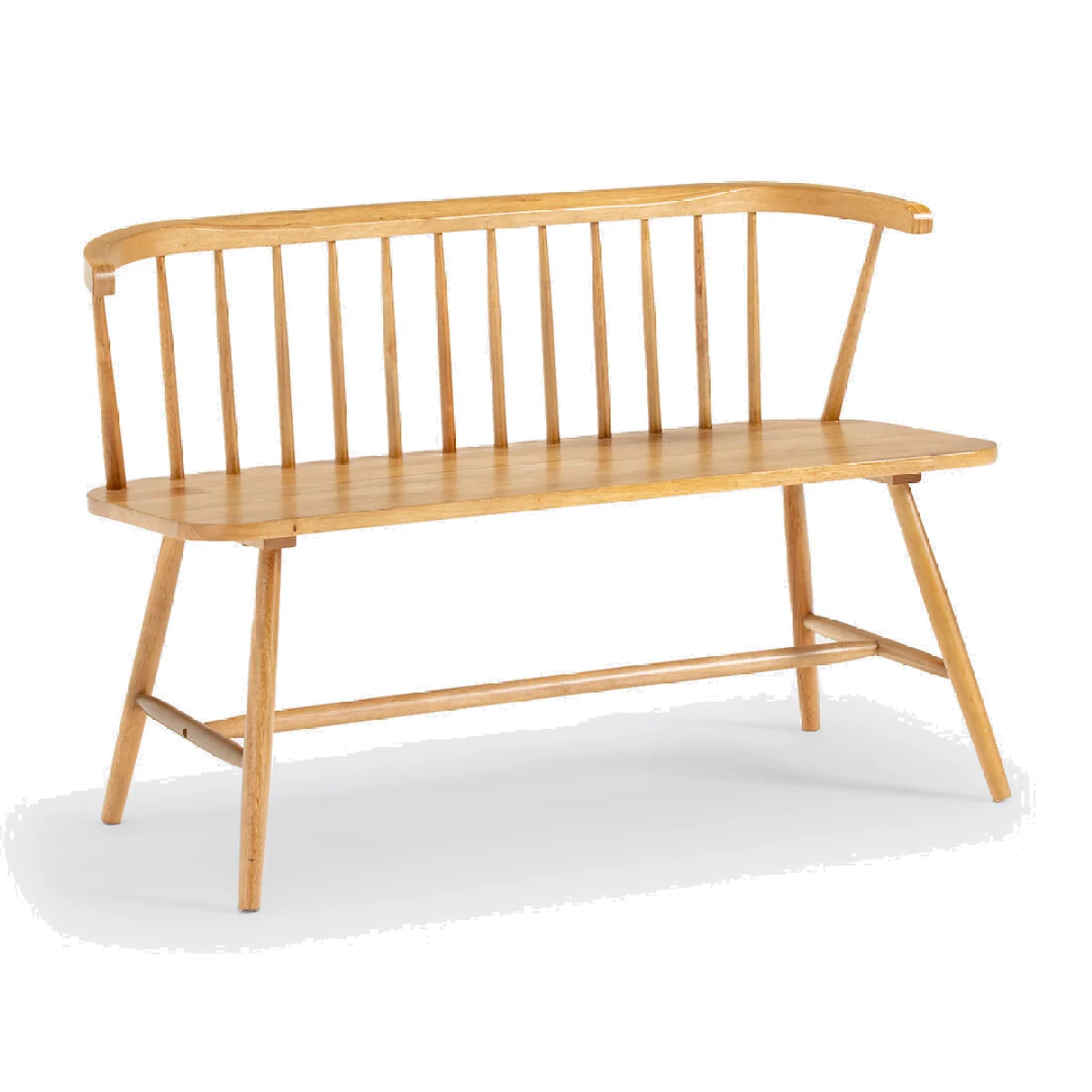 Jyko Spindle Back Dining Bench in Solid Rubberwood – image 1
