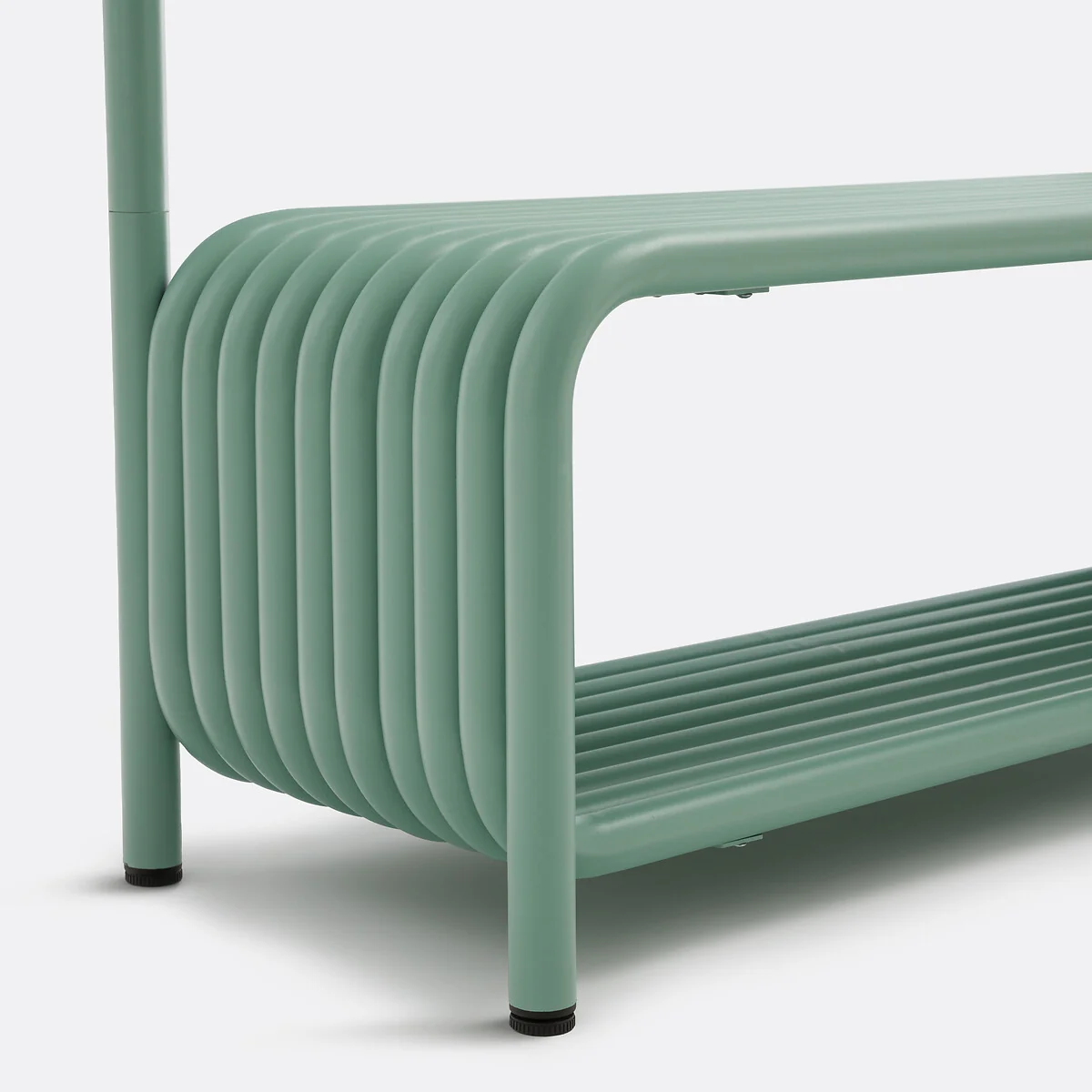 Steel Metal Cloakroom Bench, Tubi – image 4