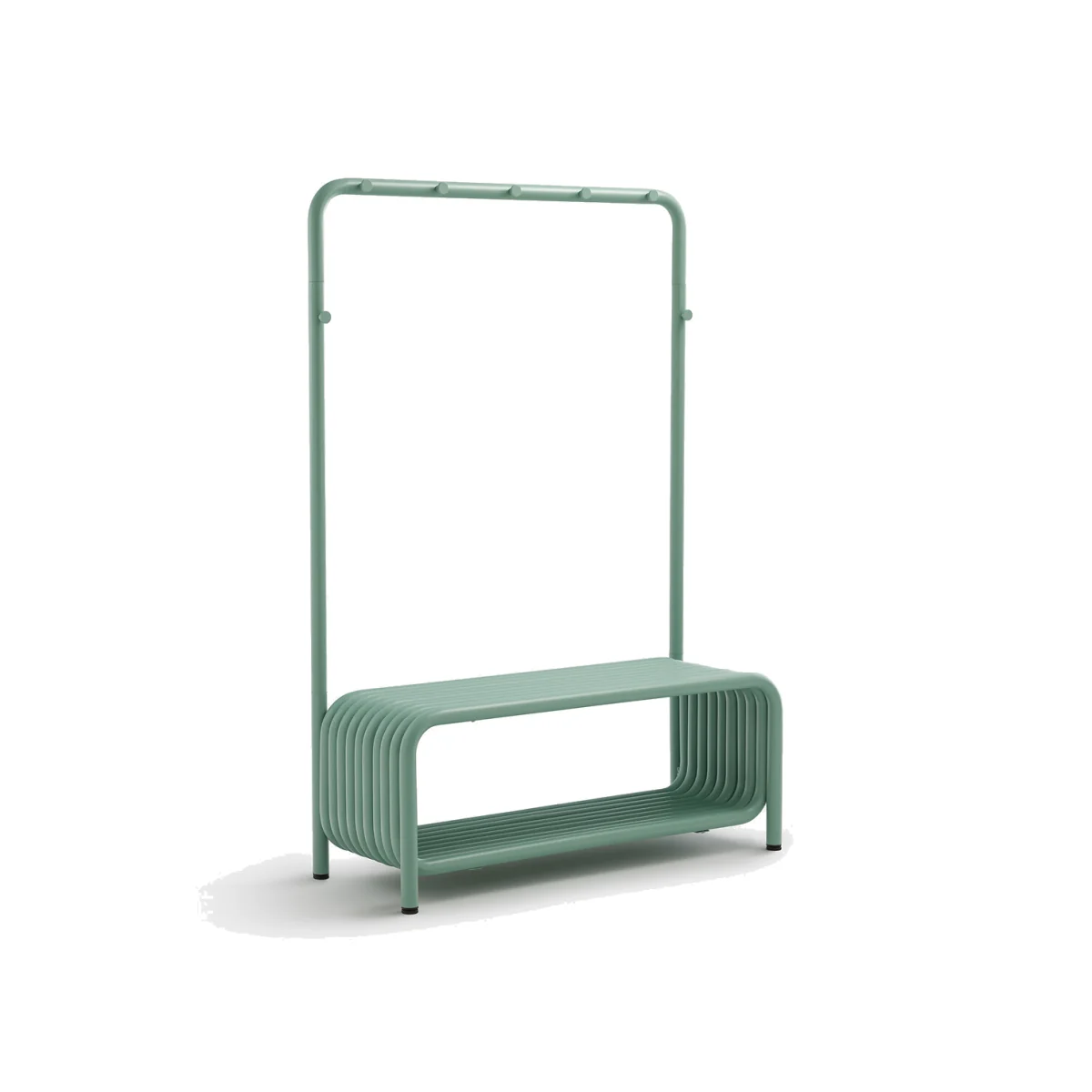 Steel Metal Cloakroom Bench, Tubi – image 1
