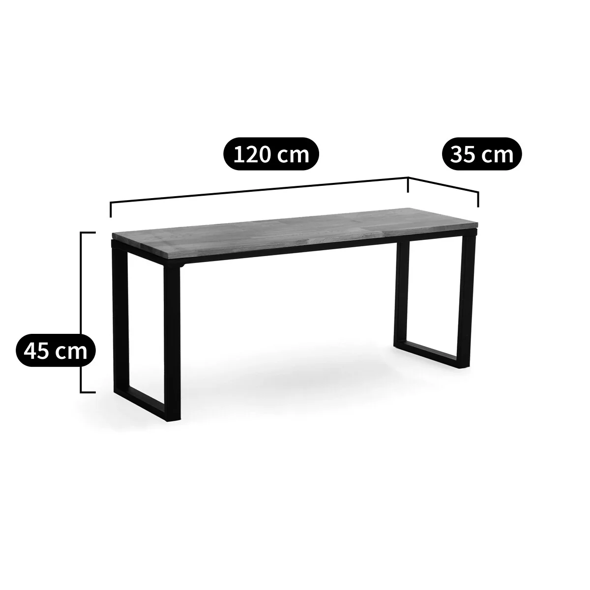 Hiba Bench in Solid Oak – image 6
