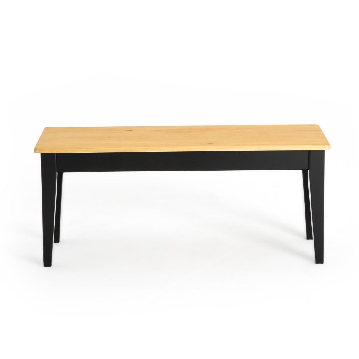 Alvina Solid Pine Bench, 2-Seater – image 2