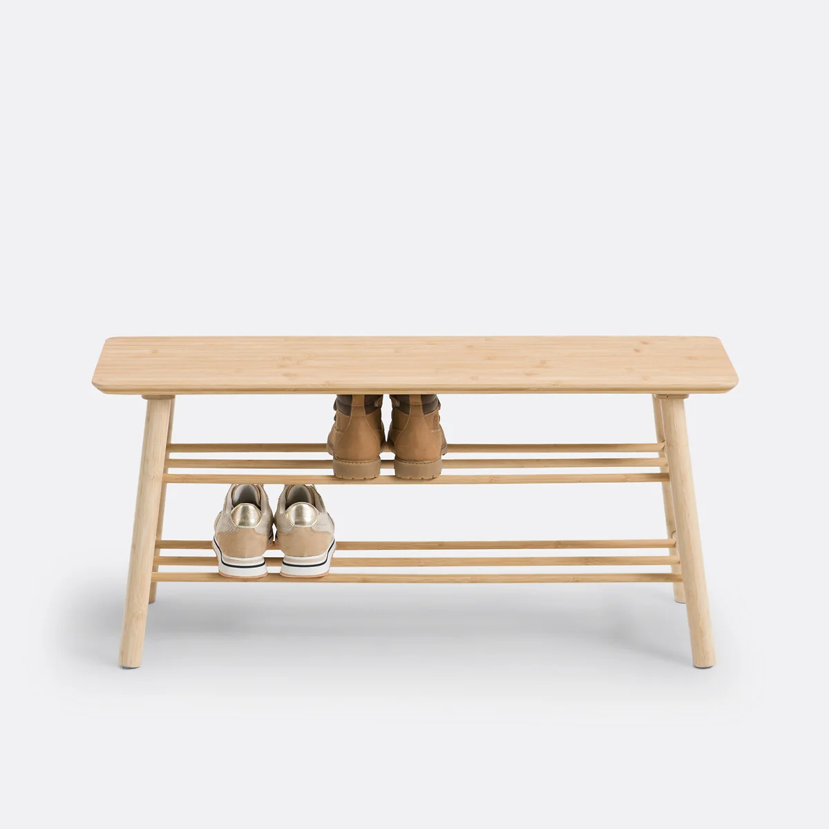 Ivo Bamboo Entrance Bench with Shoe Storage – image 5