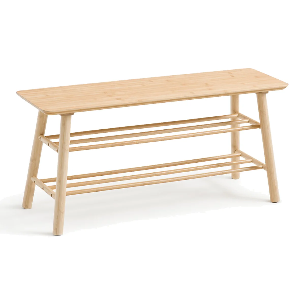 Ivo Bamboo Entrance Bench with Shoe Storage – image 1