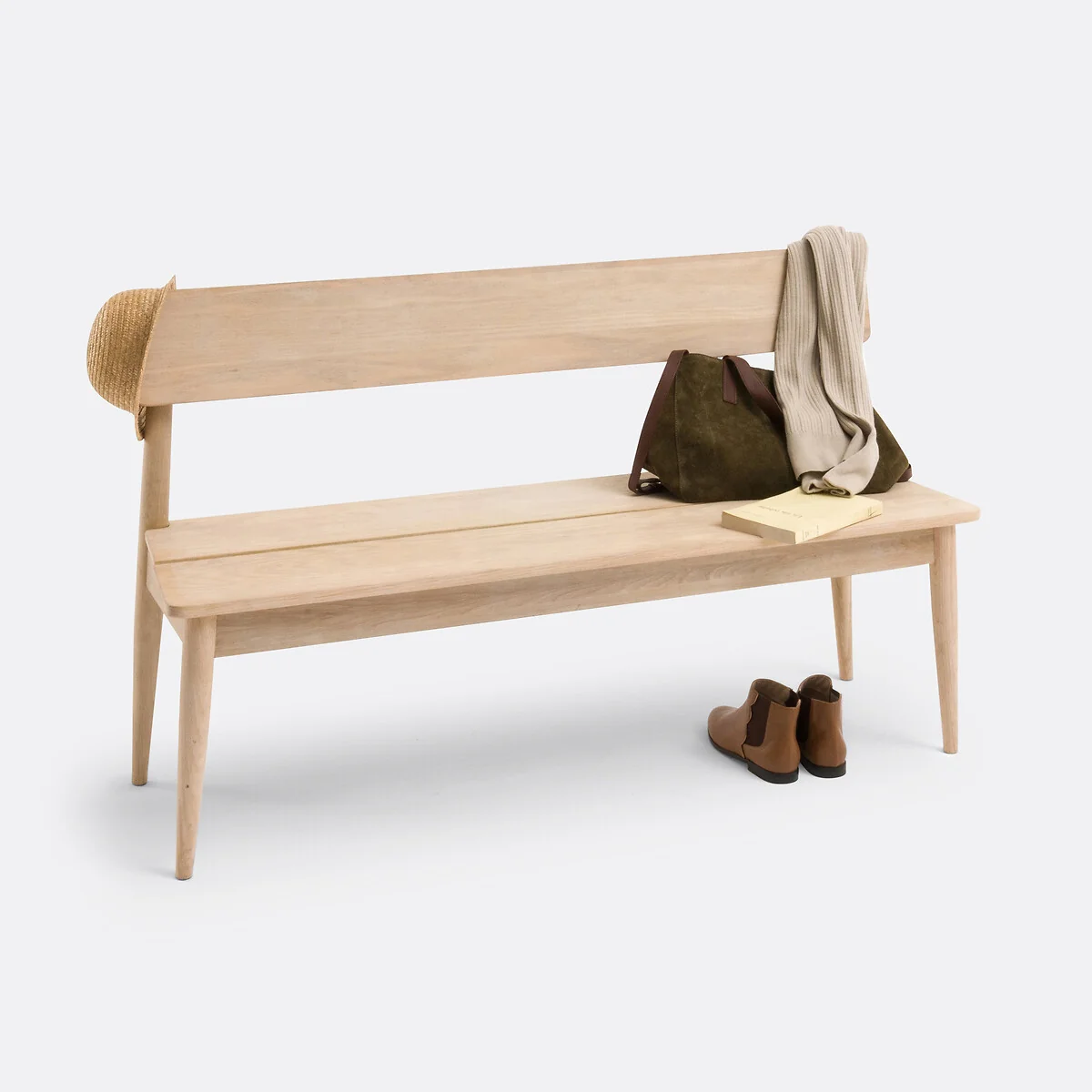 Natéo Entrance Bench in Solid Oak – image 6