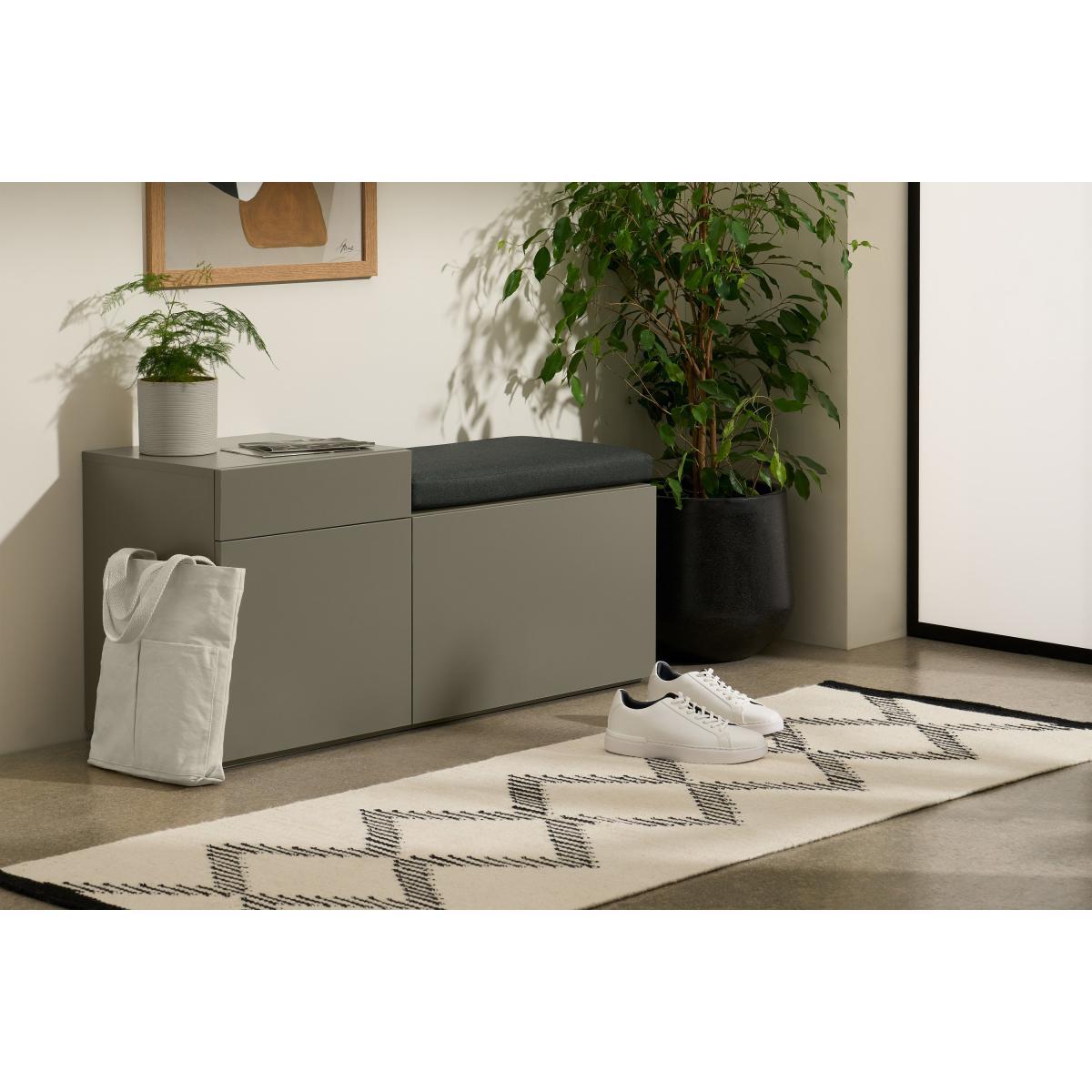 Heaton Hallway Bench, Cobalt Grey – image 4