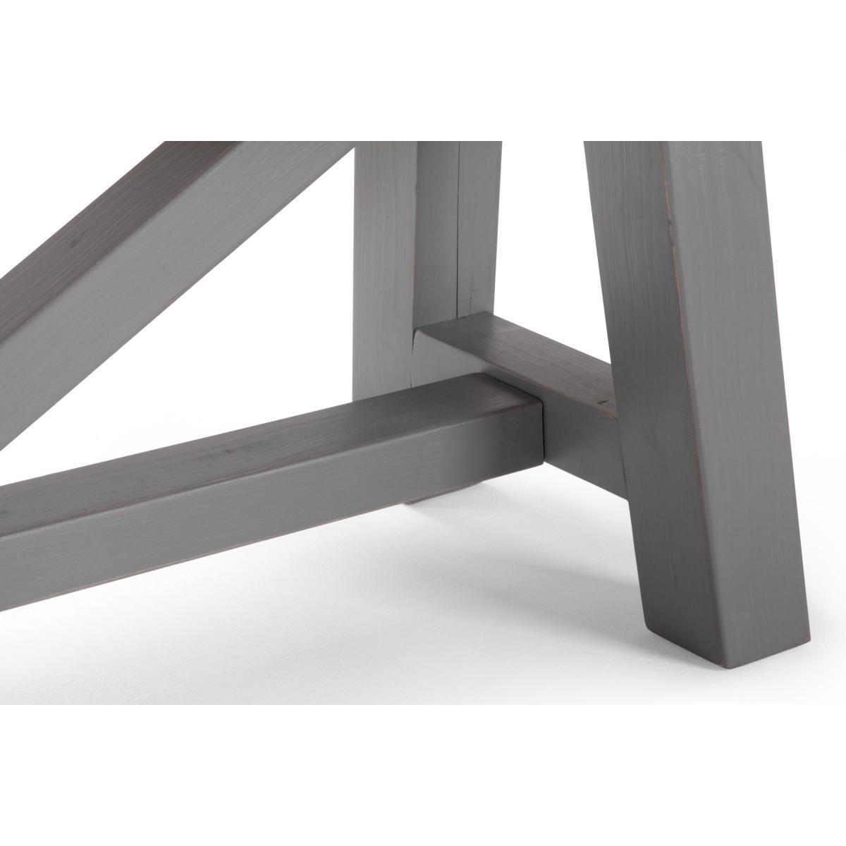 Iona Extra Large Bench, Solid Pine and Grey – image 5