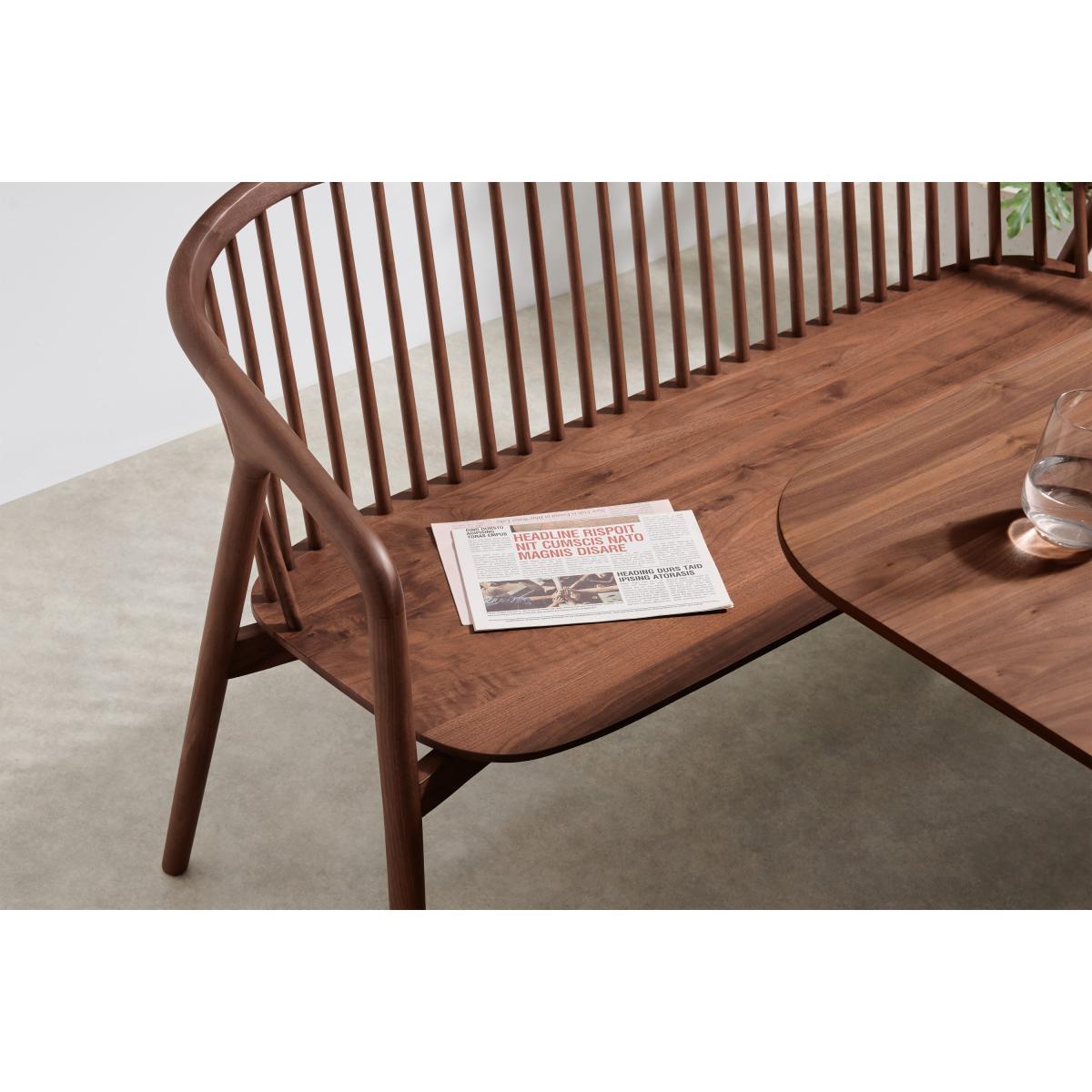 Tacoma Dining Bench, Walnut – image 5