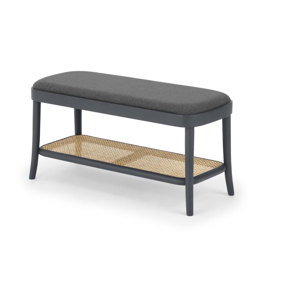 Raleigh Storage Bench, Rattan and Charcoal – image 3