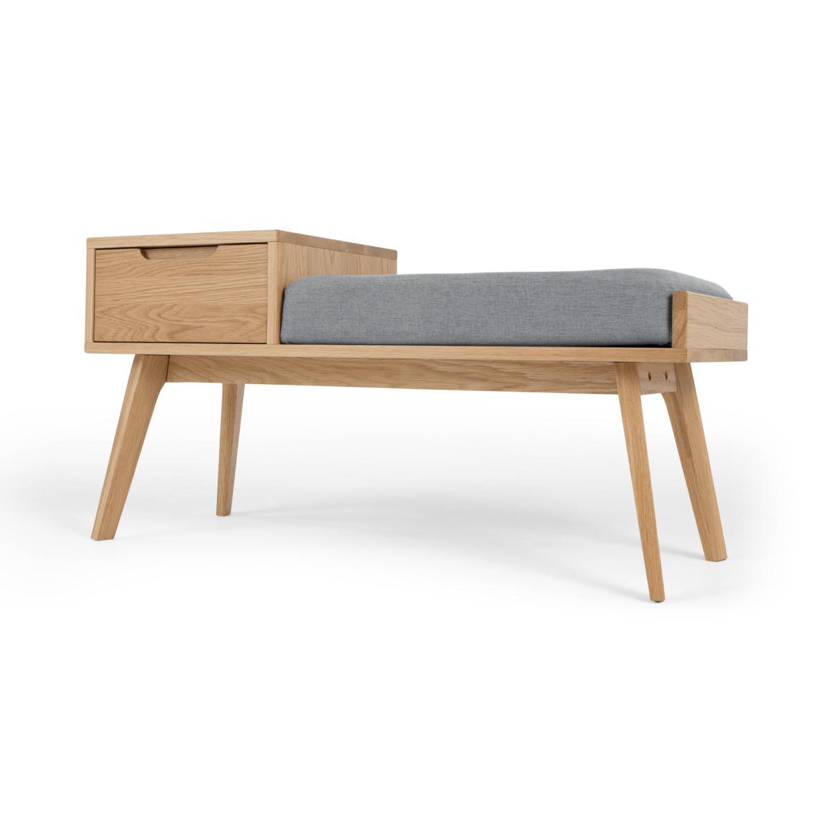 Jenson Storage Bench, Oak – image 3