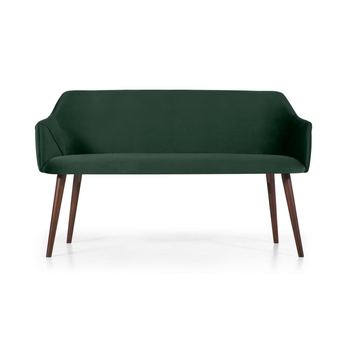 Lule Dining Bench, Pine Green Velvet – image 2