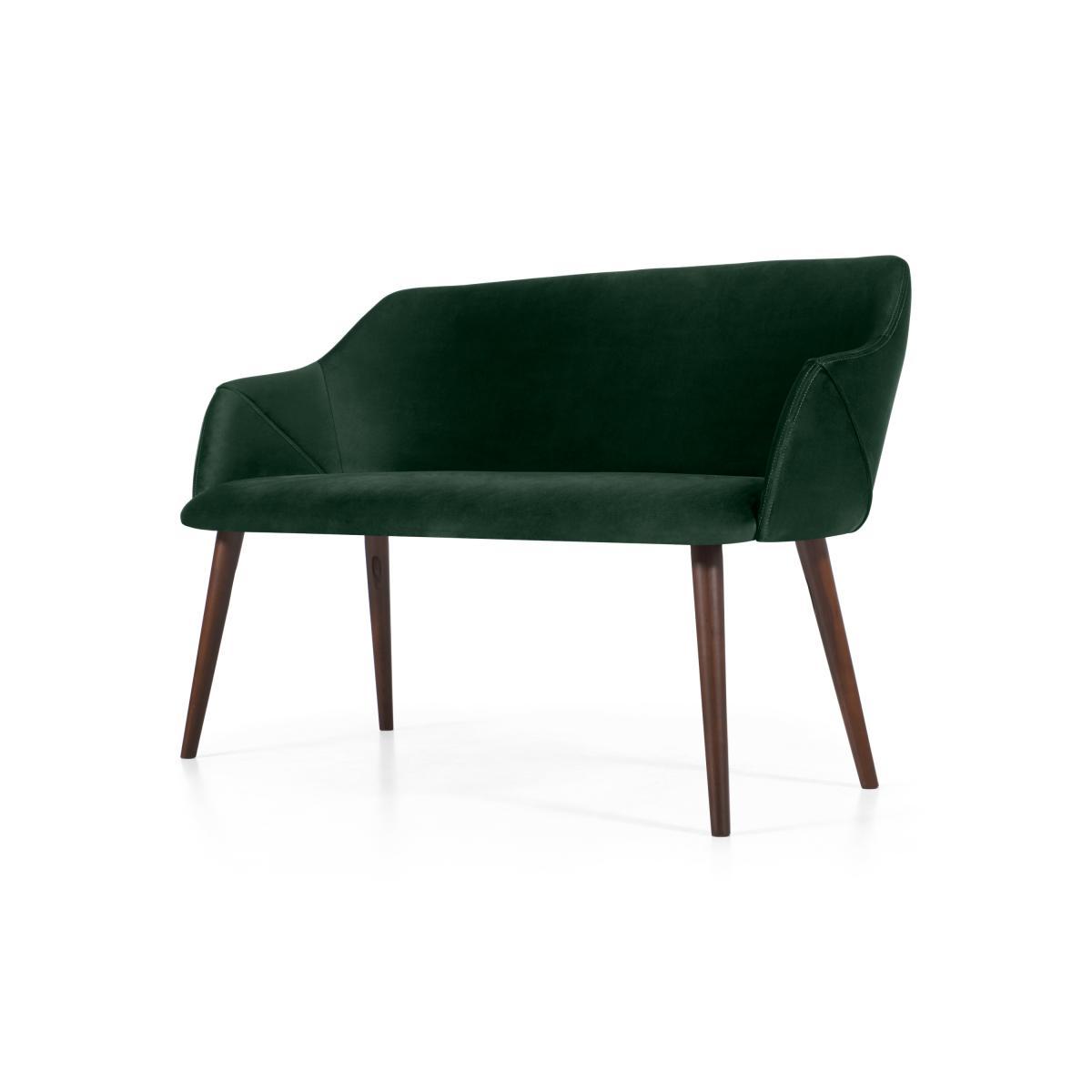 Lule Dining Bench, Pine Green Velvet – image 3