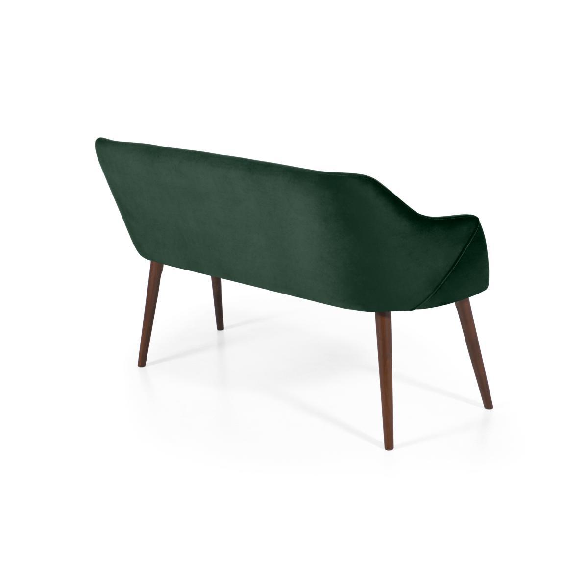 Lule Dining Bench, Pine Green Velvet – image 6