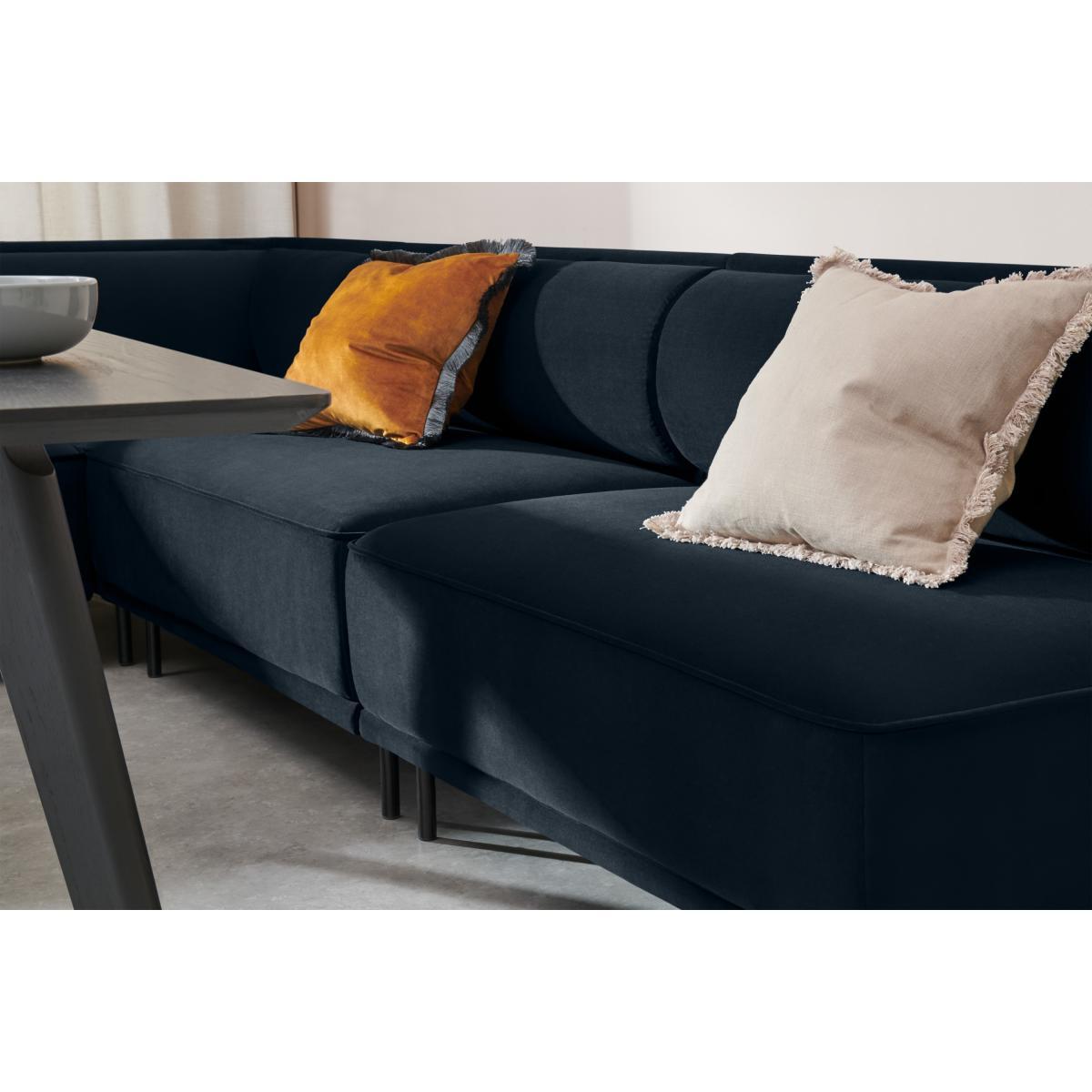 Bozzelli Dining Bench Set, Large, Moonlight Blue Velvet – image 4