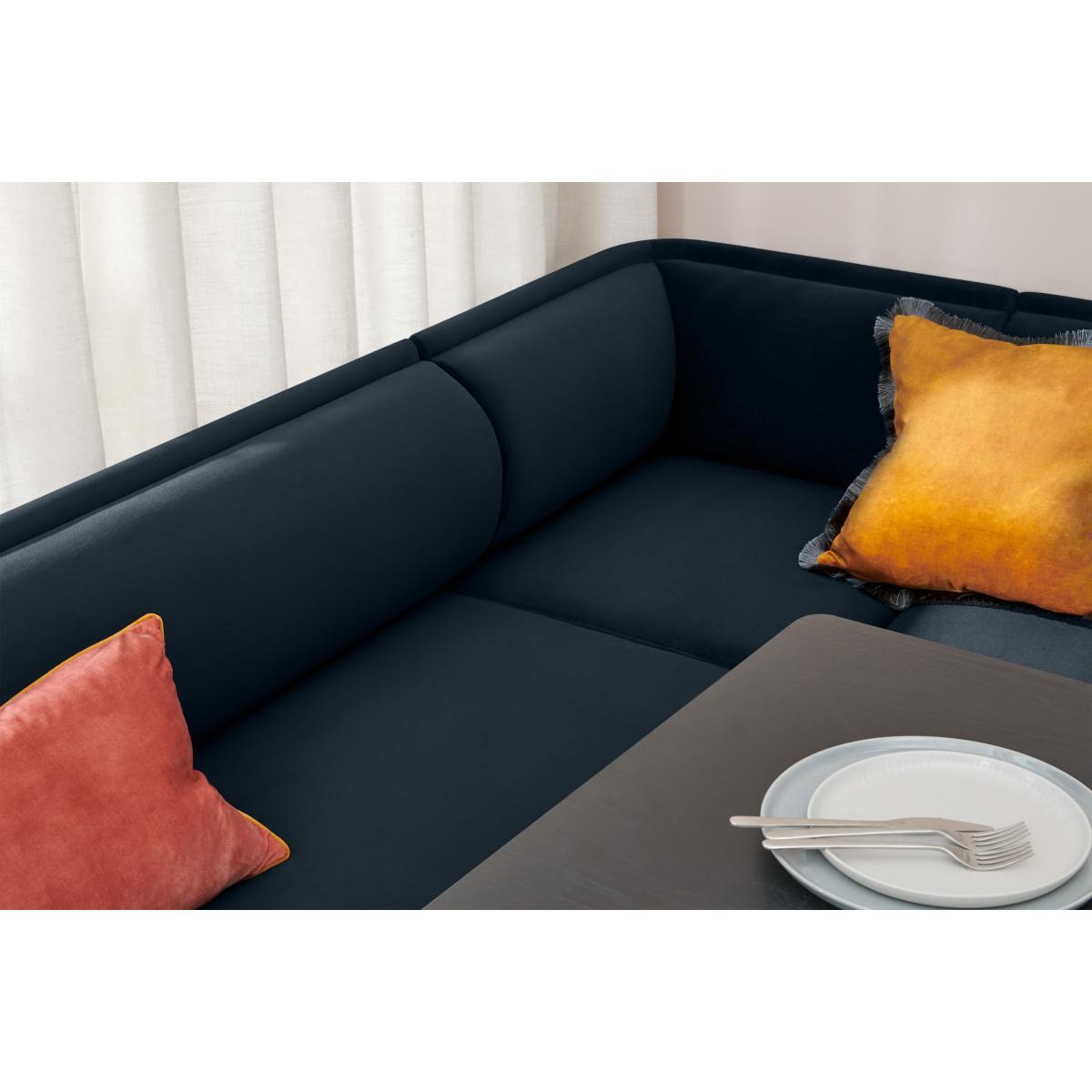 Bozzelli Dining Bench Set, Large, Moonlight Blue Velvet – image 5