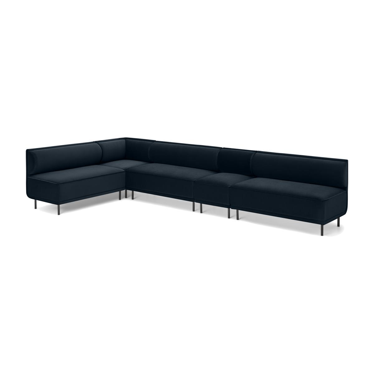 Bozzelli Dining Bench Set, Large, Moonlight Blue Velvet – image 1