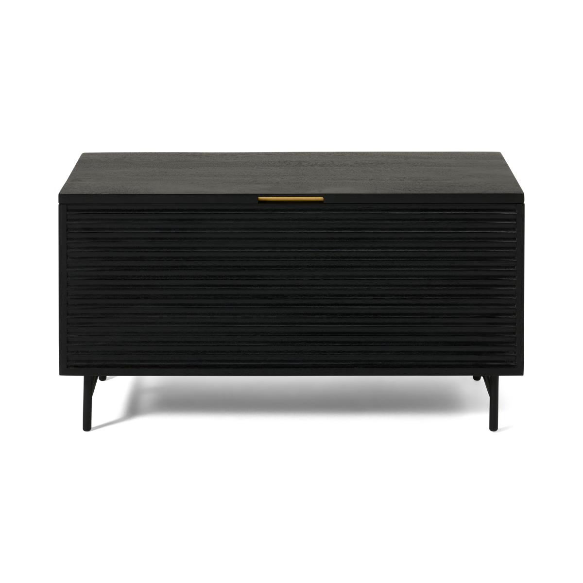 Haines Storage Trunk, Charcoal Black Mango Wood – image 2