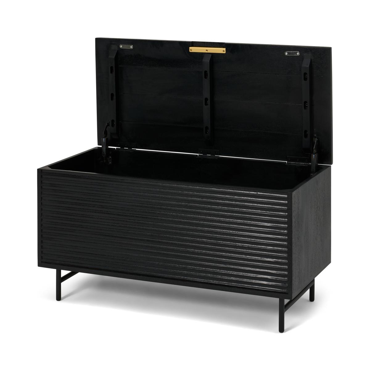 Haines Storage Trunk, Charcoal Black Mango Wood – image 6