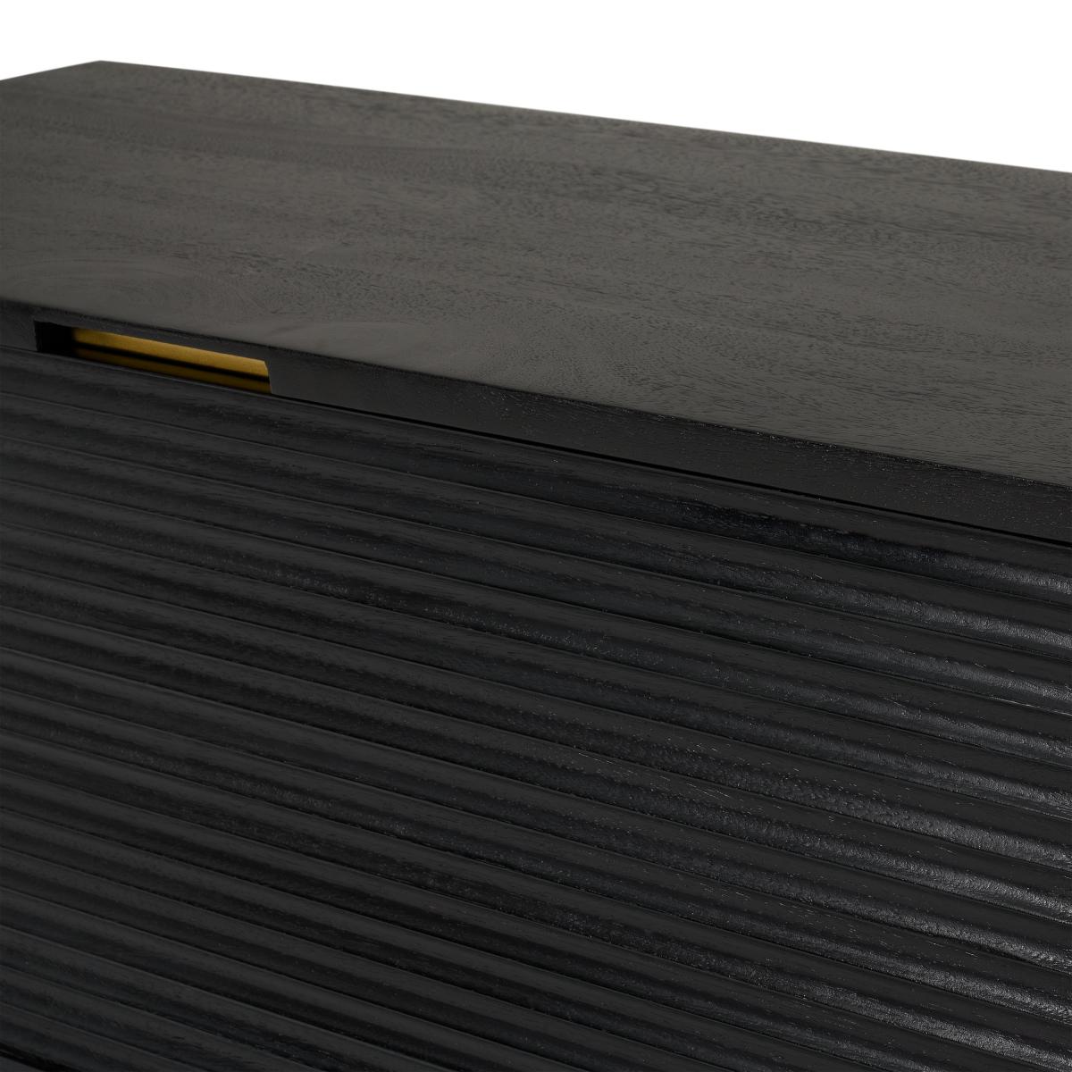 Haines Storage Trunk, Charcoal Black Mango Wood – image 7