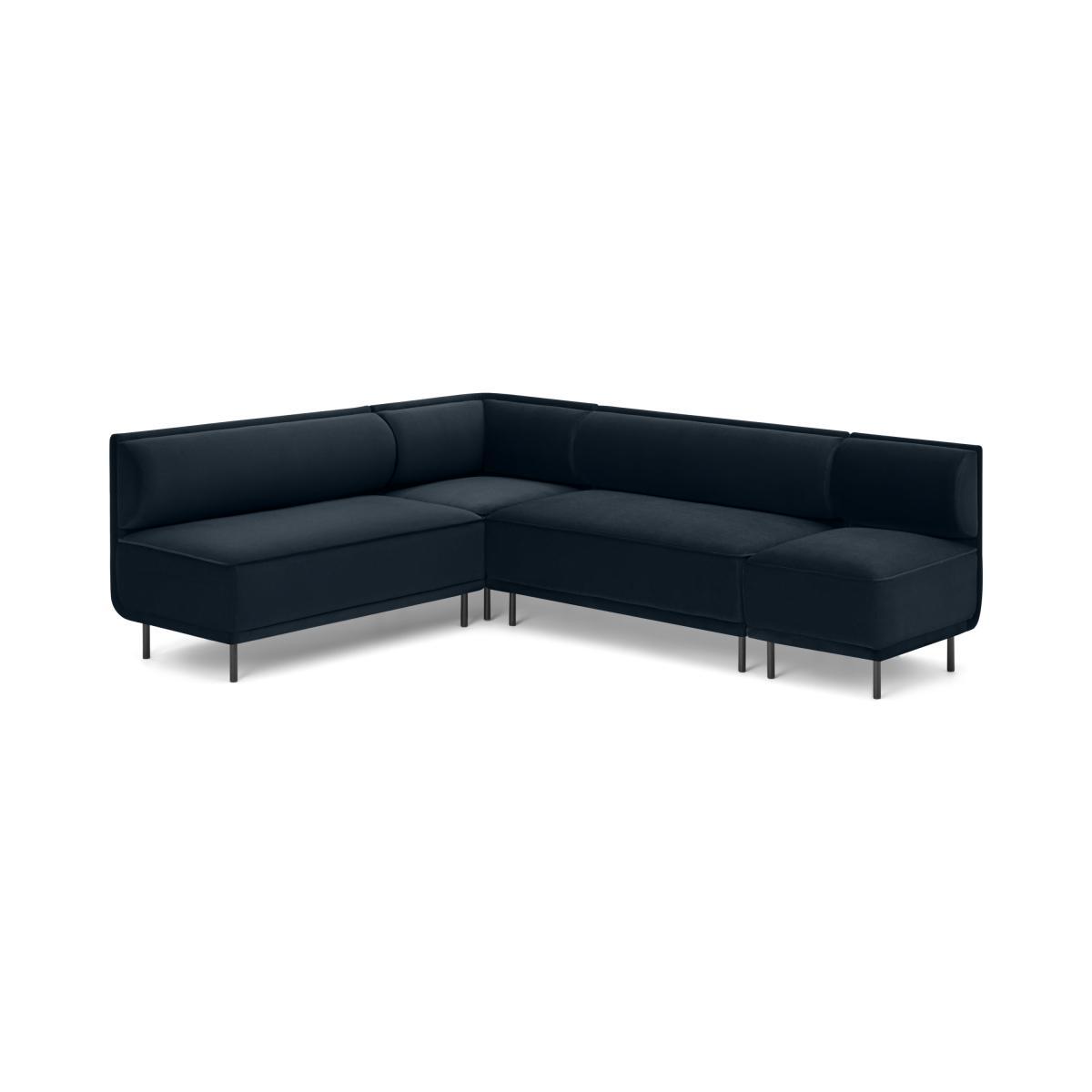 Bozzelli Dining Bench Set, Standard, Moonlight Blue Velvet – image 2