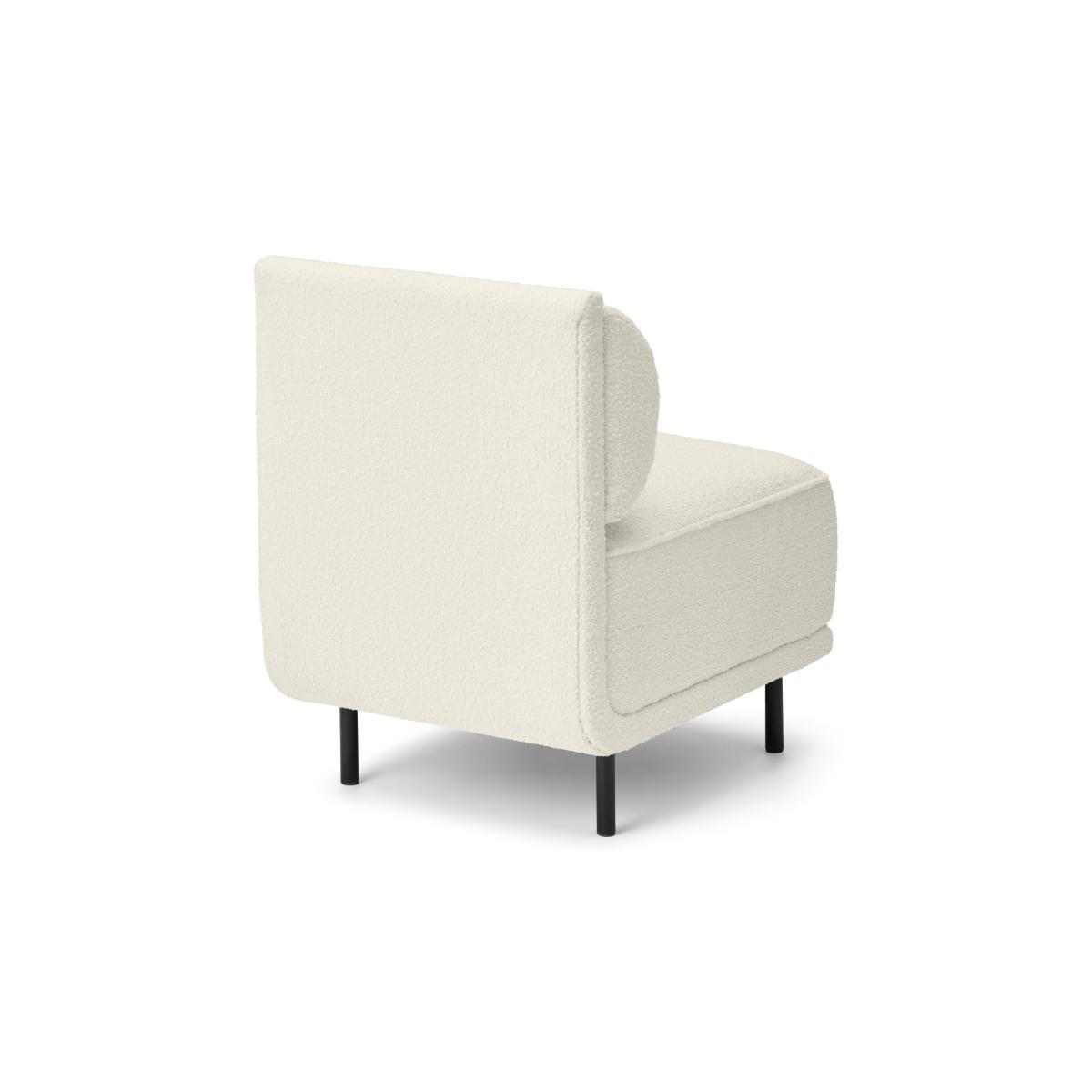 Bozzelli Narrow Dining Bench, Whitewash Boucle – image 7
