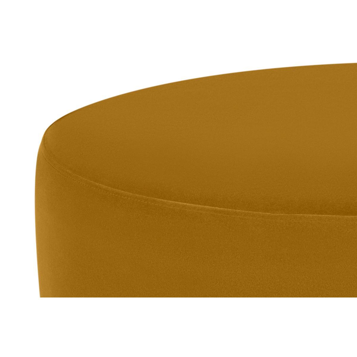 Volta Pouffe, Large, Vintage Ochre Velvet – image 5