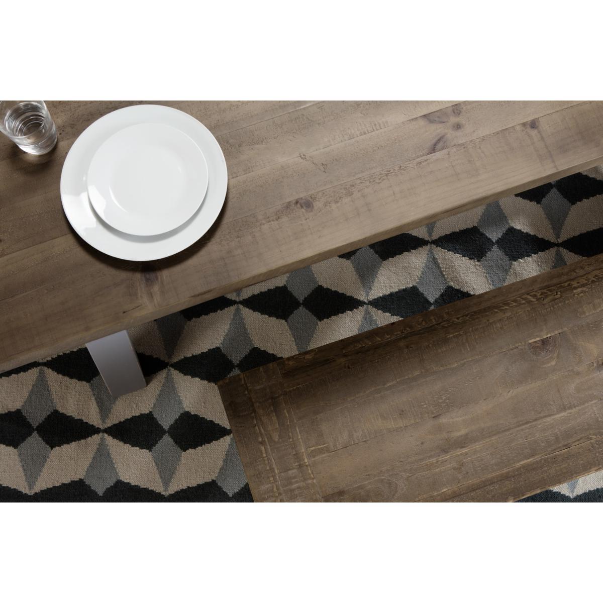 Iona Large Bench, Solid Pine and Pebble Grey – image 6