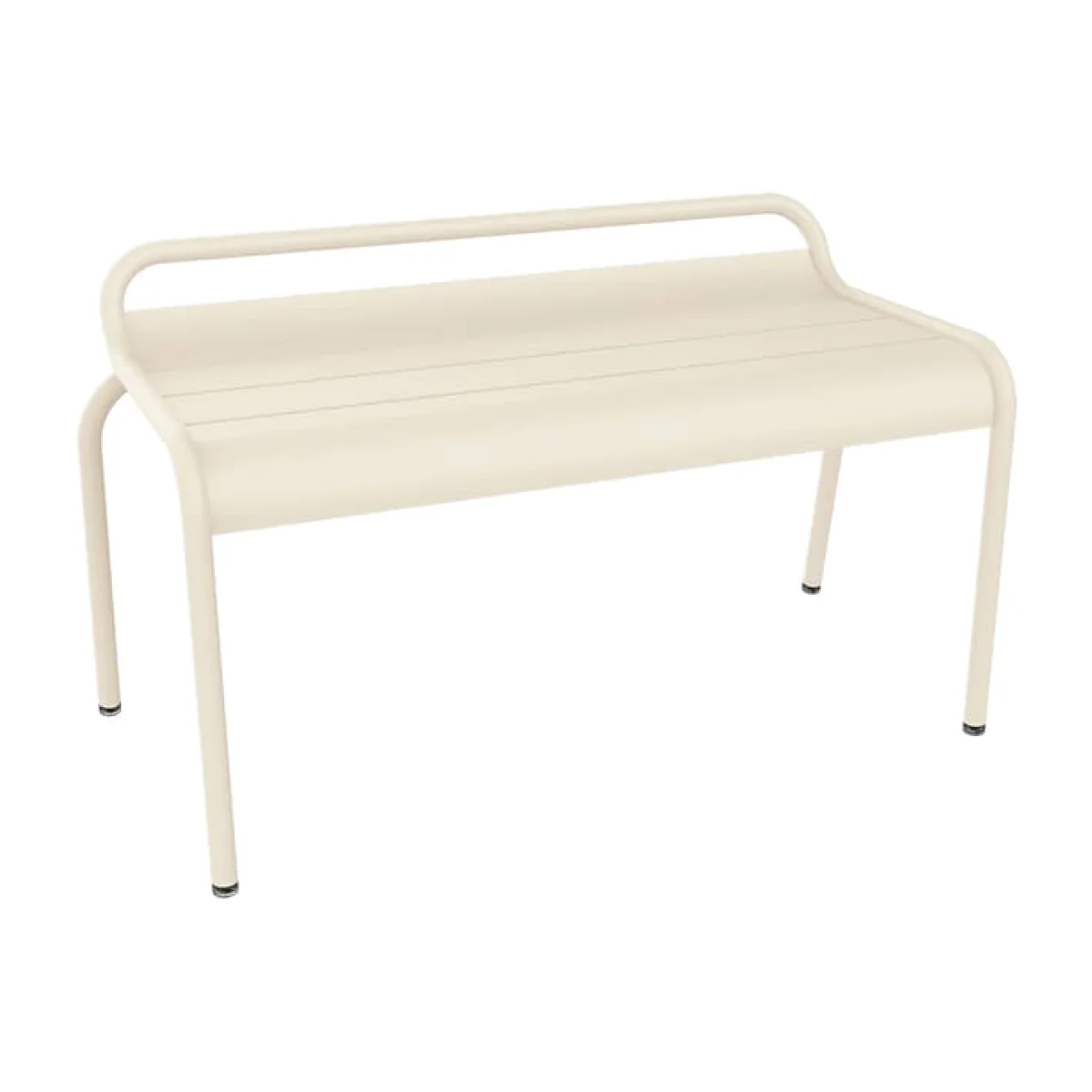 Luxembourg Stackable bench metal beige / Compact - 2 seater / L 90 cm - Fermob – image 1