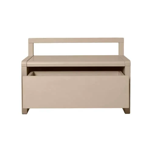 Little Architect Children's bench wood beige / Storage with sliding drawer - L 60 cm - Ferm Living – image 3