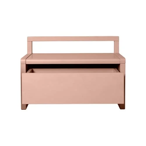 Little Architect Children's bench wood pink / Storage with sliding drawer - L 60 cm - Ferm Living – image 3