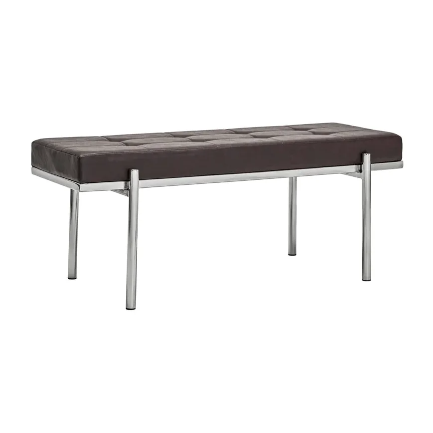 House Doctor Lao bench Mulberry-chrome 110 cm – image 1