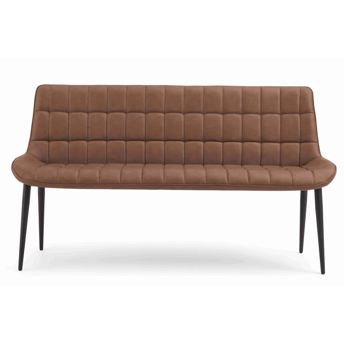 Larson Brown Faux Leather Bench – image 11