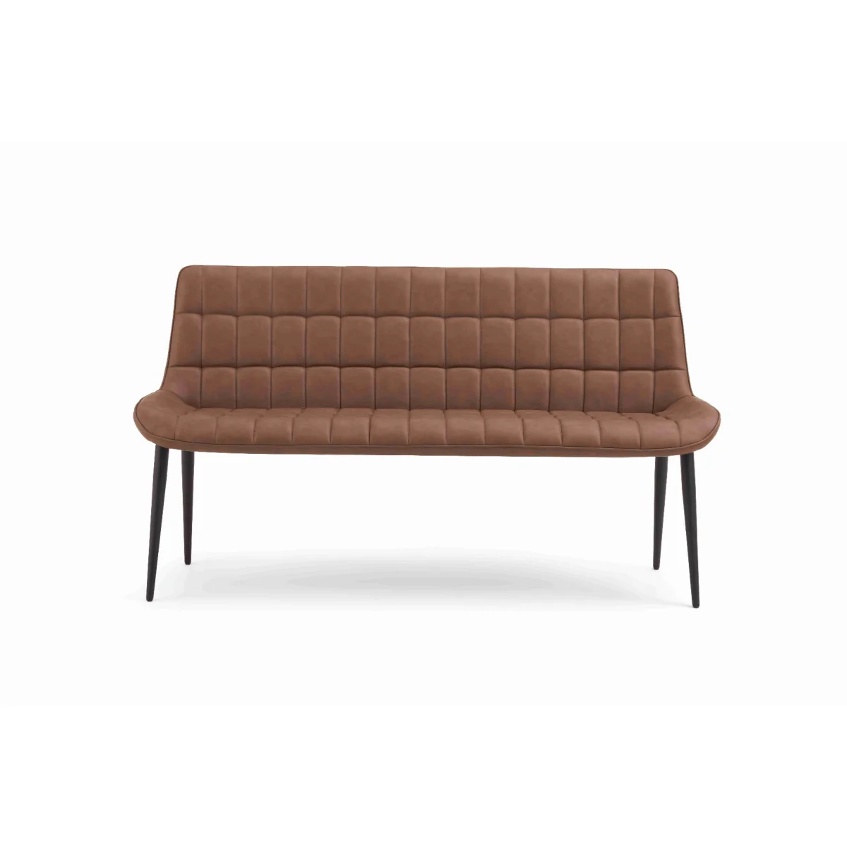 Larson Brown Faux Leather Bench – image 4