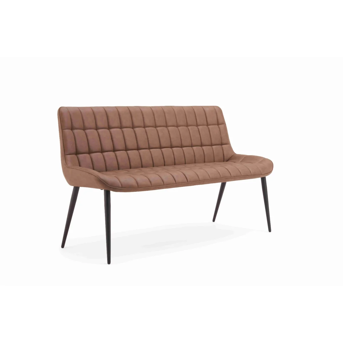 Larson Brown Faux Leather Bench – image 5