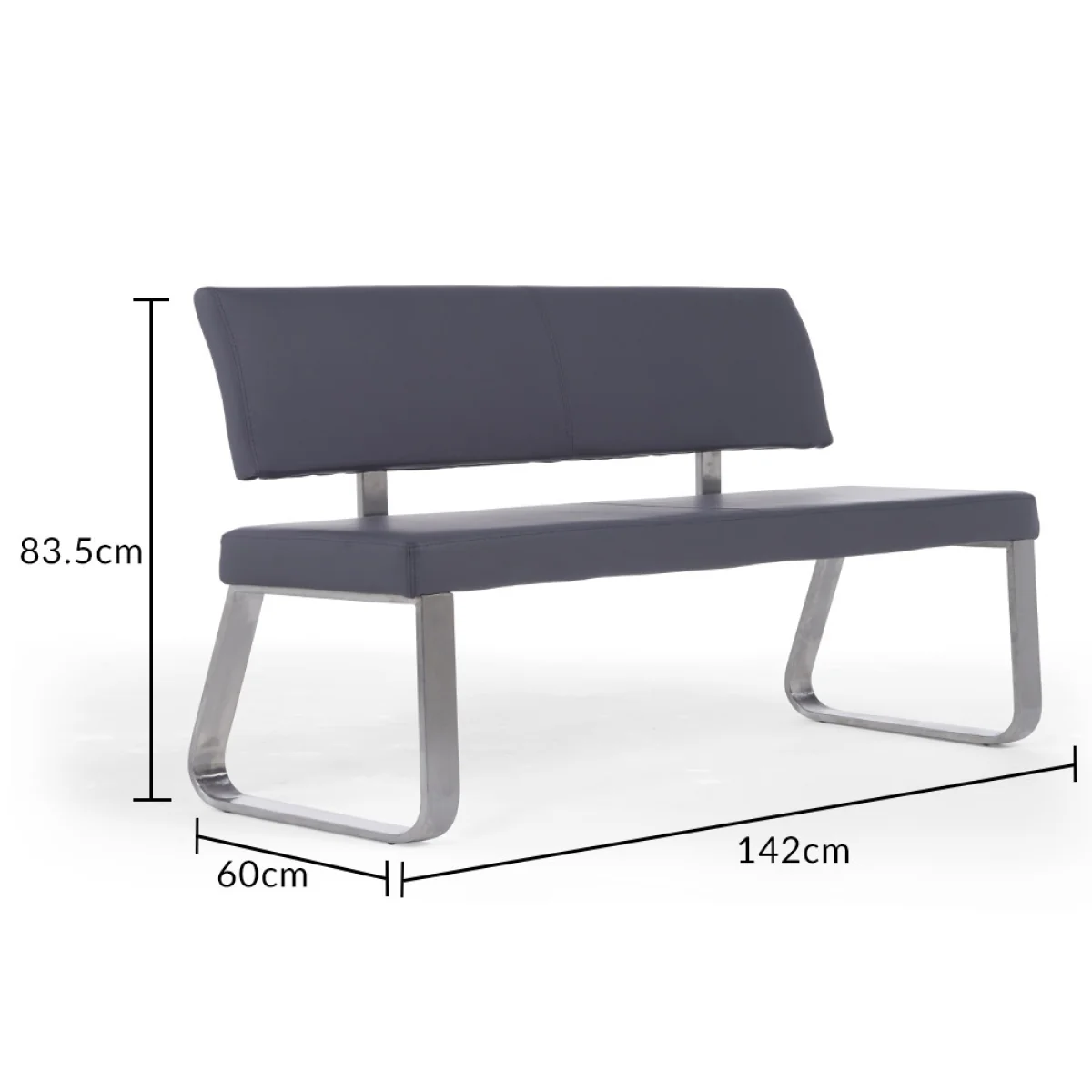 Austin Medium Grey Bench – image 11
