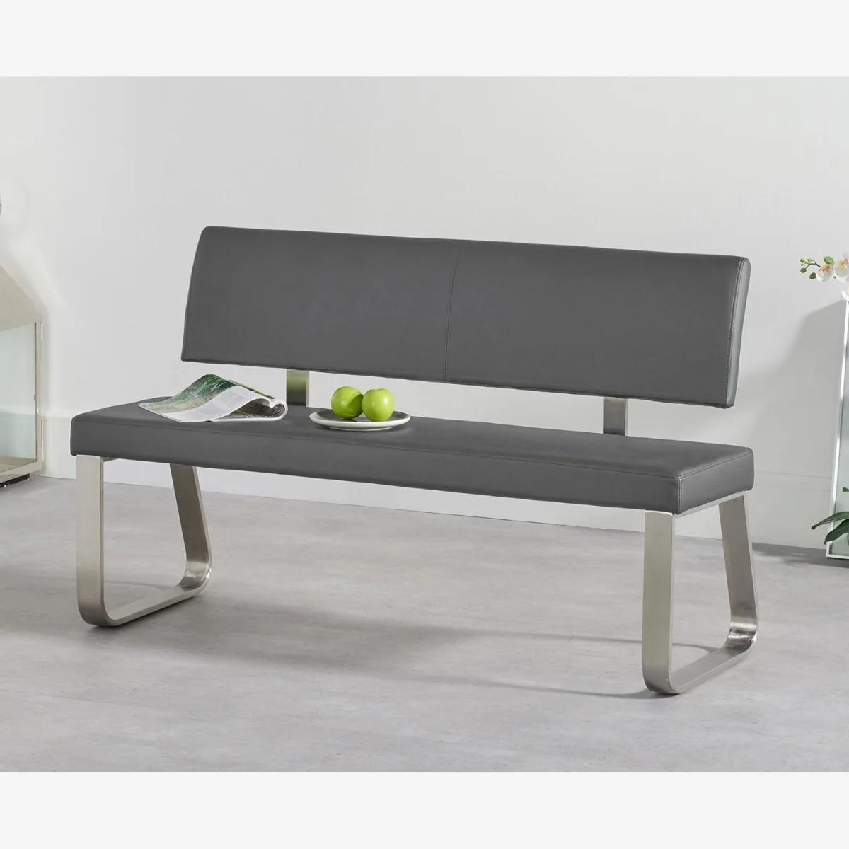 Austin Medium Grey Bench – image 1
