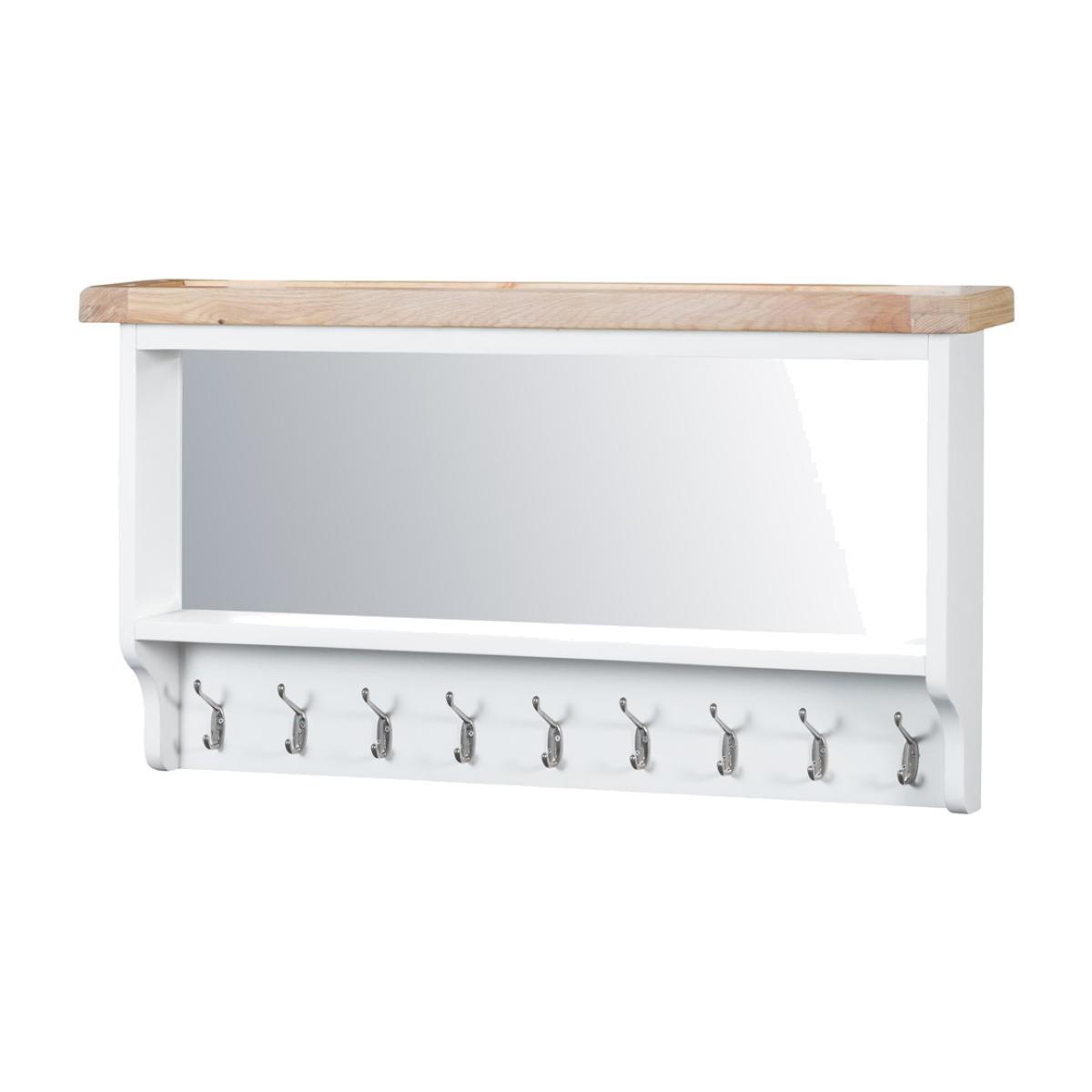 Eden Large Oak and White Hall Bench Top – image 1