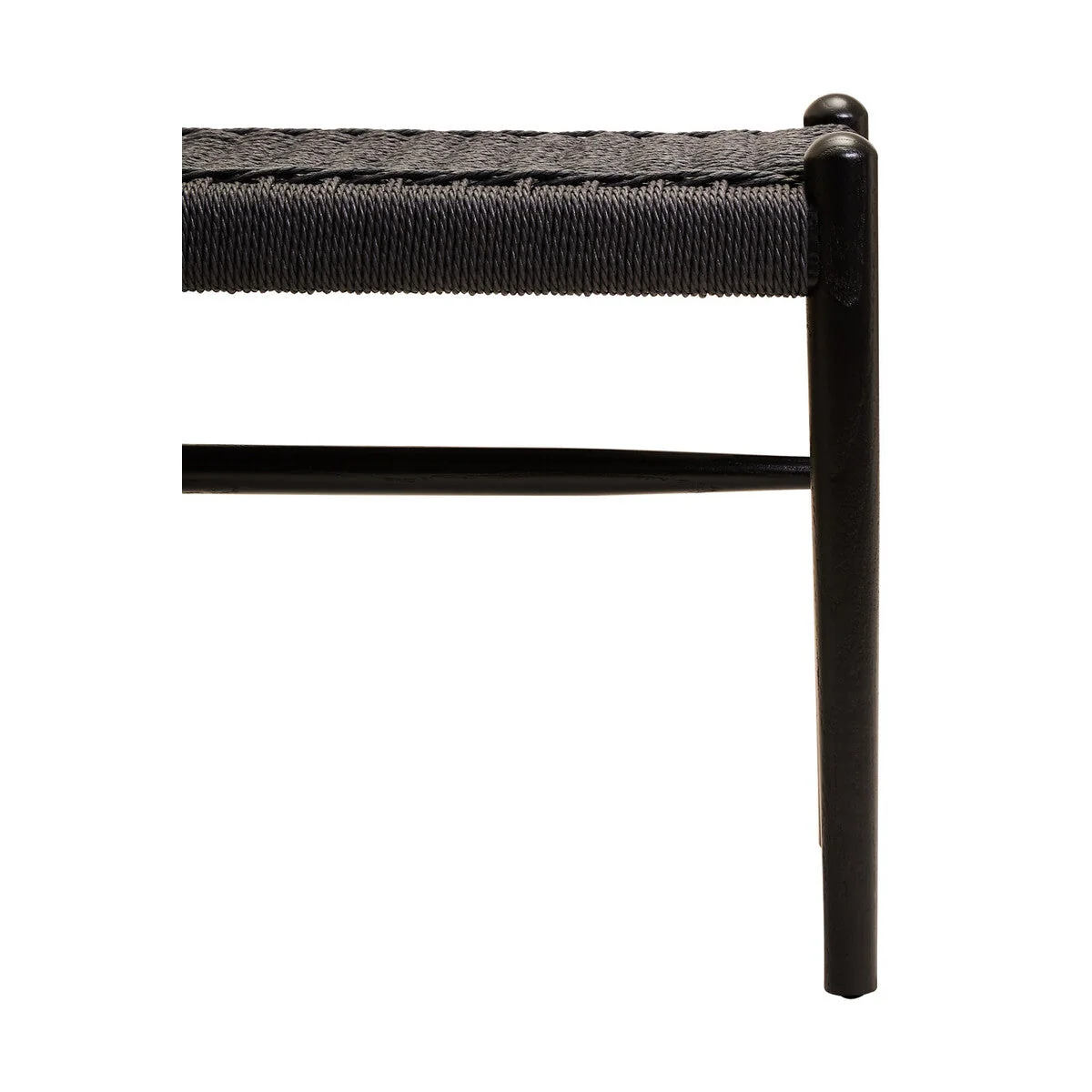 Cebu Black Woven Rope and Wooden Bench – image 6