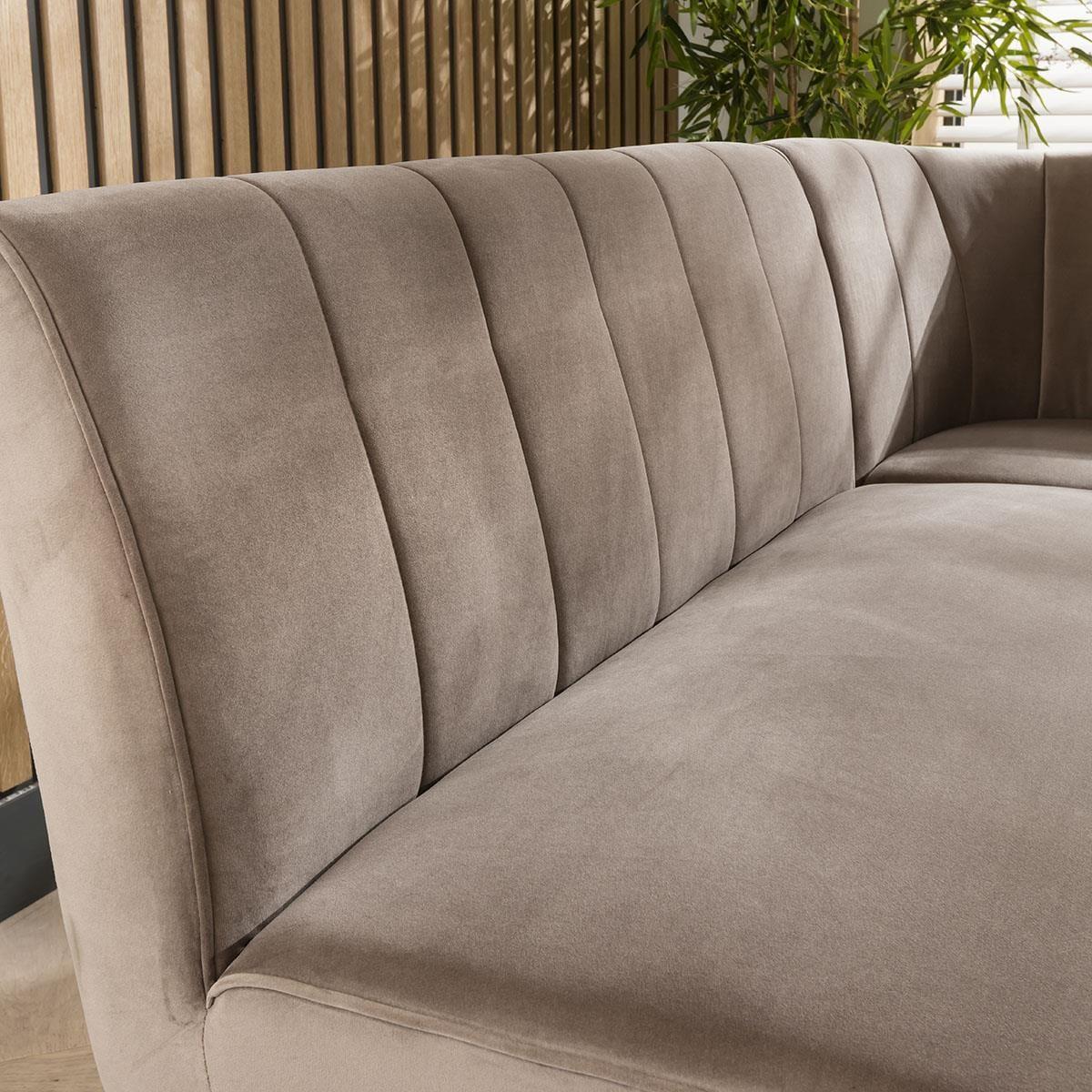 Contemporary Kitchen Corner Dining Bench Seat Mink 5 Seater L/R – image 4