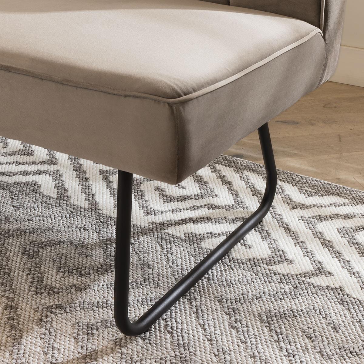 Contemporary Kitchen Corner Dining Bench Seat Mink 5 Seater L/R – image 6