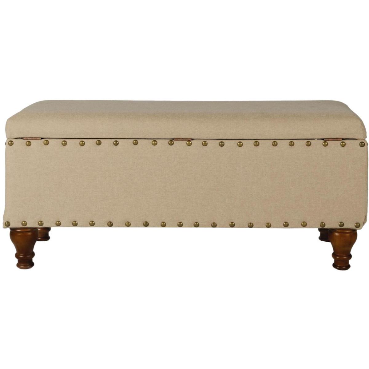 Chelsea Storage Ottoman Bench - Tan – image 4