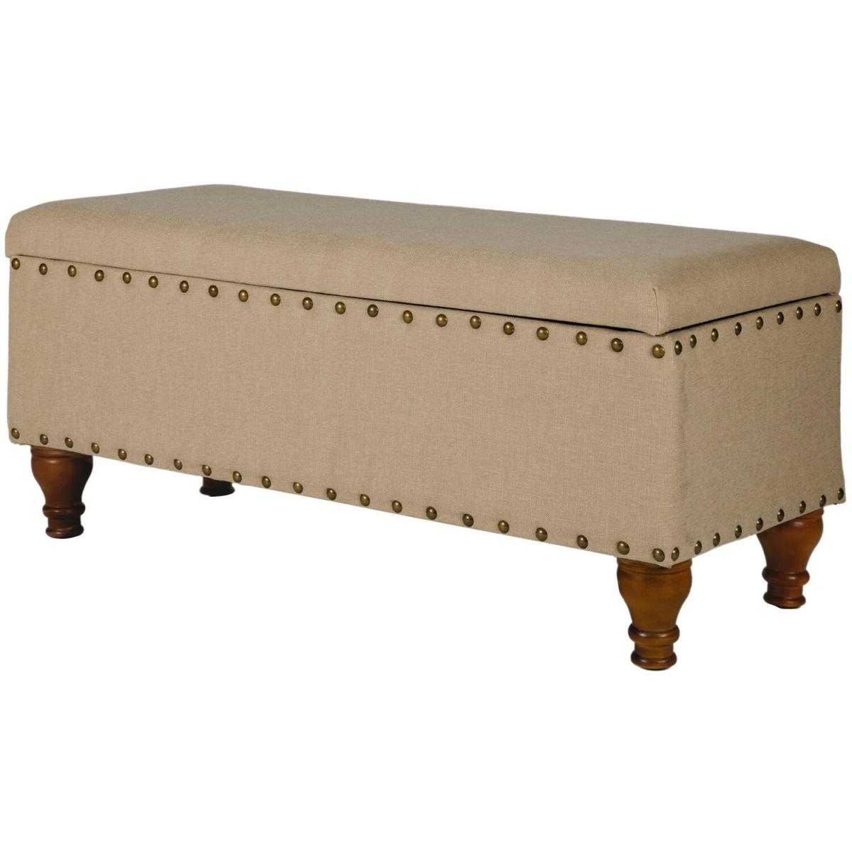 Chelsea Storage Ottoman Bench - Tan – image 7