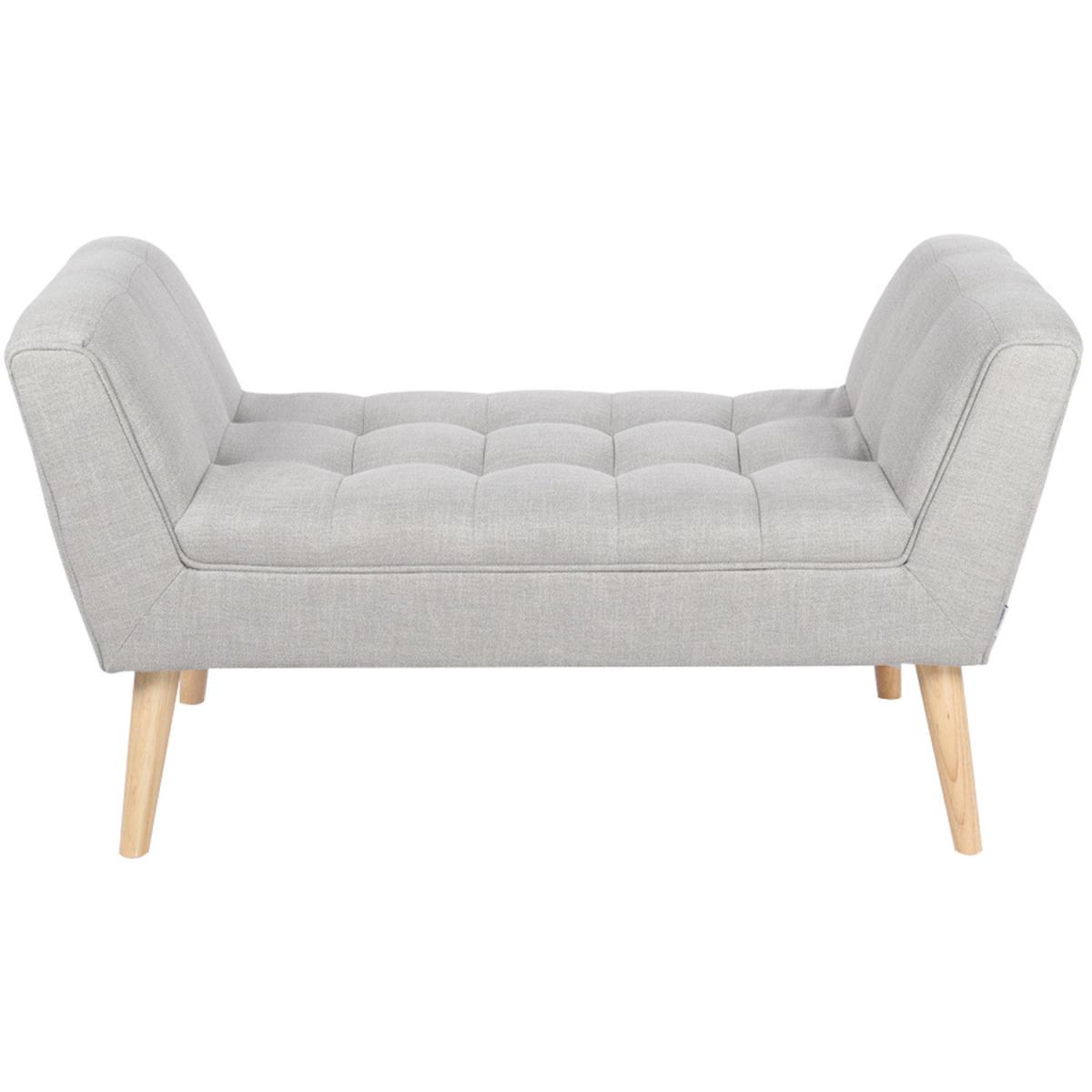 Upholstered Window Seat Bench - Grey – image 2
